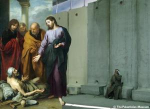  لوحة شفاء الكسيح للإسباني موريّو (1670)